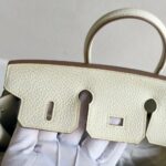 Hermes Birkin 25CM Ot Mushroom White Togo Leather with Gold-Plated Hardware #RKTL-1 - Image 23