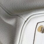 Hermes Birkin 25CM Ot Mushroom White Togo Leather with Gold-Plated Hardware #RKTL-1 - Image 11