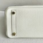 Hermes Birkin 25CM Ot Mushroom White Togo Leather with Gold-Plated Hardware #RKTL-1 - Image 9