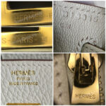 Hermes Birkin 25CM Ot Mushroom White Togo Leather with Gold-Plated Hardware #RKTL-1 - Image 22