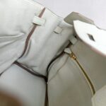 Hermes Birkin 25CM Ot Mushroom White Togo Leather with Gold-Plated Hardware #RKTL-1 - Image 31