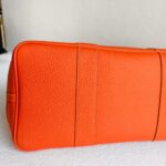 Hermes Garden Party 36cm Feu Orange Vache Country Leather with Palladium Hardware #RKTK-1 - Image 9