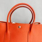 Hermes Garden Party 36cm Feu Orange Vache Country Leather with Palladium Hardware #RKTK-1 - Image 17