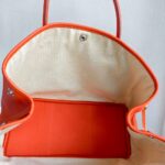 Hermes Garden Party 36cm Feu Orange Vache Country Leather with Palladium Hardware #RKTK-1 - Image 26