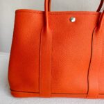 Hermes Garden Party 36cm Feu Orange Vache Country Leather with Palladium Hardware #RKTK-1 - Image 5