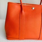 Hermes Garden Party 36cm Feu Orange Vache Country Leather with Palladium Hardware #RKTK-1 - Image 3
