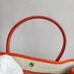 Hermes Garden Party 36cm Feu Orange Vache Country Leather with Palladium Hardware #RKTK-1 - Image 18