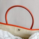 Hermes Garden Party 36cm Feu Orange Vache Country Leather with Palladium Hardware #RKTK-1 - Image 19