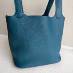 Hermes Picotin 22 Blue Clemence Leather with Palladium Harware #RKOT-1 - Image 5