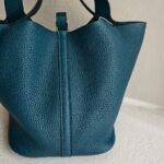 Hermes Picotin 22 Blue Clemence Leather with Palladium Harware #RKOT-1 - Image 7