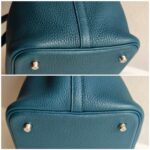 Hermes Picotin 22 Blue Clemence Leather with Palladium Harware #RKOT-1 - Image 14