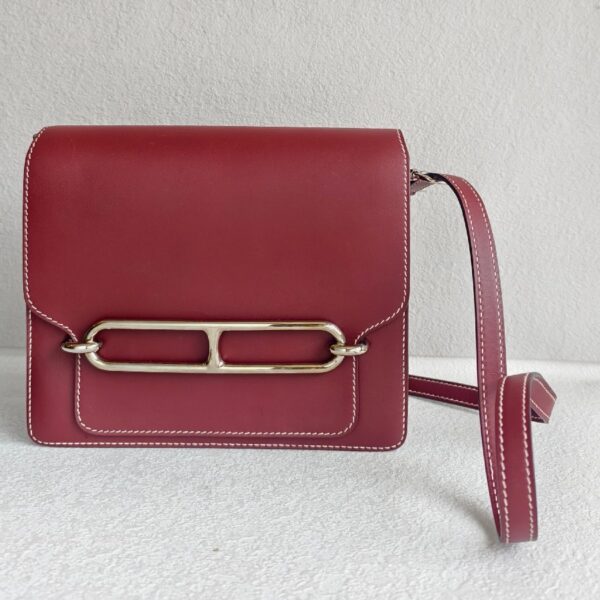 Hermes Roulis 23 Rough H Swift Leather with Palladium-Plated Hardware #RKSK-3