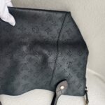 LV Hina MM Black Mahina Calf Leather with Silver Hardware Bag #GULYY-1 - Image 6
