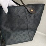 LV Hina MM Black Mahina Calf Leather with Silver Hardware Bag #GULYY-1 - Image 5