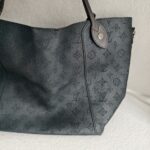 LV Hina MM Black Mahina Calf Leather with Silver Hardware Bag #GULYY-1 - Image 4