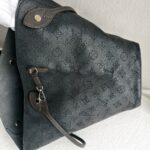 LV Hina MM Black Mahina Calf Leather with Silver Hardware Bag #GULYY-1 - Image 7