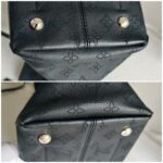 LV Hina MM Black Mahina Calf Leather with Silver Hardware Bag #GULYY-1 - Image 15