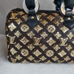 LV Speedy 30 Automne Hiver Monogram Eclipse Sequin with Gold Hardware #GULRR-1 - Image 3
