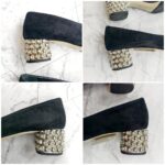 Miu Miu Size 36 Black Suede Leather with Gold Hardware #RKTU-1 - Image 10
