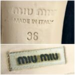 Miu Miu Size 36 Black Suede Leather with Gold Hardware #RKTU-1 - Image 11