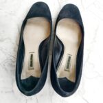 Miu Miu Size 36 Black Suede Leather with Gold Hardware #RKTU-1 - Image 5