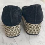 Miu Miu Size 36 Black Suede Leather with Gold Hardware #RKTU-1 - Image 9