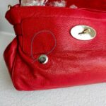 Mulberry Alexa Medium Red Calf Leather with Gold Hardware #RKOE-1 - Image 20