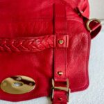 Mulberry Alexa Medium Red Calf Leather with Gold Hardware #RKOE-1 - Image 4