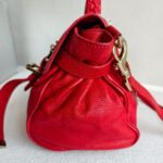 Mulberry Alexa Medium Red Calf Leather with Gold Hardware #RKOE-1 - Image 7
