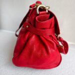 Mulberry Alexa Medium Red Calf Leather with Gold Hardware #RKOE-1 - Image 8