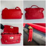 Mulberry Alexa Medium Red Calf Leather with Gold Hardware #RKOE-1 - Image 2