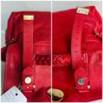Mulberry Alexa Medium Red Calf Leather with Gold Hardware #RKOE-1 - Image 16