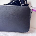 Prada Crossbody Bag Black Saffiano Leather with Silver Hardware #RKTC-3 - Image 6