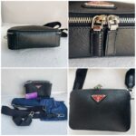 Prada Crossbody Bag Black Saffiano Leather with Silver Hardware #RKTC-3 - Image 2