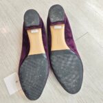 S.Ferragamo Size 7D Pump Purple Suede Leather with Gold Hardware #RKYR-10 - Image 8