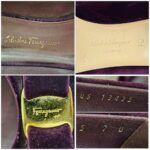 S.Ferragamo Size 7D Pump Purple Suede Leather with Gold Hardware #RKYR-10 - Image 9