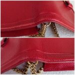 Salvatore Ferragamo Miss Vara Red Calfskin with Gold Hardware #RKST-3 - Image 13