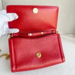 Salvatore Ferragamo Miss Vara Red Calfskin with Gold Hardware #RKST-3 - Image 19