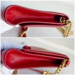 Salvatore Ferragamo Miss Vara Red Calfskin with Gold Hardware #RKST-3 - Image 11