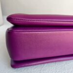 Valentino Garavani One Stud Sling Bag Purple Lambskin with Gold Hardware #RKUS-5 - Image 11