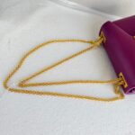 Valentino Garavani One Stud Sling Bag Purple Lambskin with Gold Hardware #RKUS-5 - Image 19