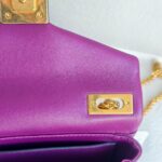 Valentino Garavani One Stud Sling Bag Purple Lambskin with Gold Hardware #RKUS-5 - Image 22