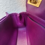 Valentino Garavani One Stud Sling Bag Purple Lambskin with Gold Hardware #RKUS-5 - Image 24