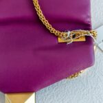 Valentino Garavani One Stud Sling Bag Purple Lambskin with Gold Hardware #RKUS-5 - Image 18