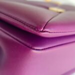 Valentino Garavani One Stud Sling Bag Purple Lambskin with Gold Hardware #RKUS-5 - Image 16