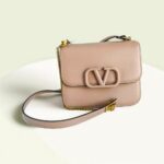 Valentino Garavani VSling Bag Nude Smooth Calf leather with Gold Hardware #RKUS-4