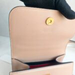 Valentino Garavani VSling Bag Nude Smooth Calf leather with Gold Hardware #RKUS-4 - Image 18