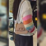 Valentino Garavani VSling Bag Nude Smooth Calf leather with Gold Hardware #RKUS-4 - Image 28