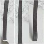 Burberry Belt Size 100cm Dark Brown Leather with Silver Hardware #RYLE-2 - Image 6