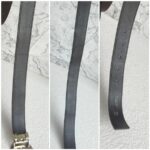 Burberry Belt Size 100cm Dark Brown Leather with Silver Hardware #RYLE-2 - Image 5